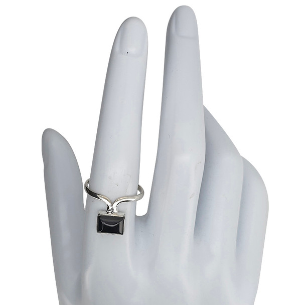Black Onyx Sterling Silver Ring