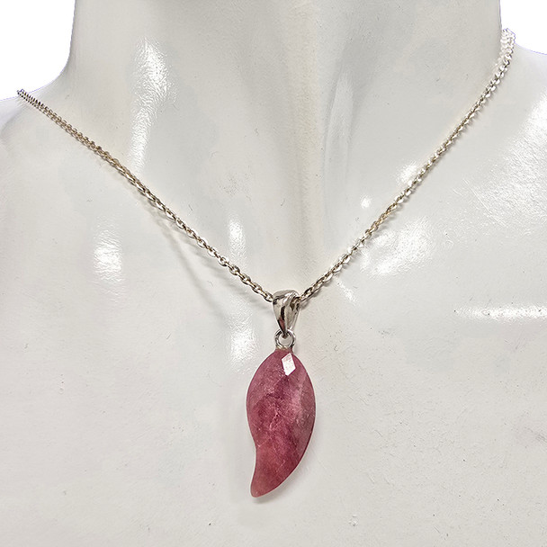 Faceted Tourmaline Sterling Silver Pendant