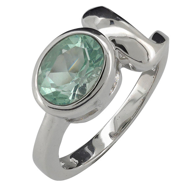 Faceted Topaz Sterling Silver Ring