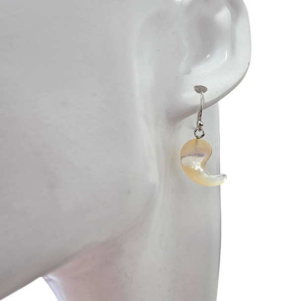 Mother of Pearl Sterling Silver Hook Earrings