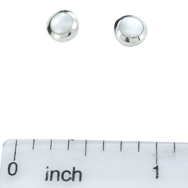 Mother Of Pearl Stud Earrings