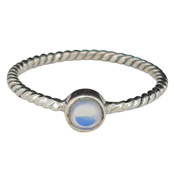 Opal Sterling Silver Ring