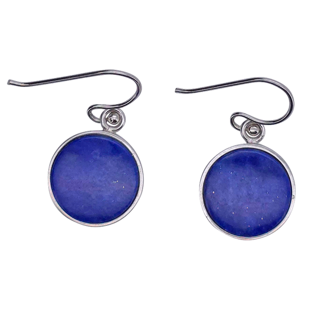 Lapis Sterling Silver Hook Earrings