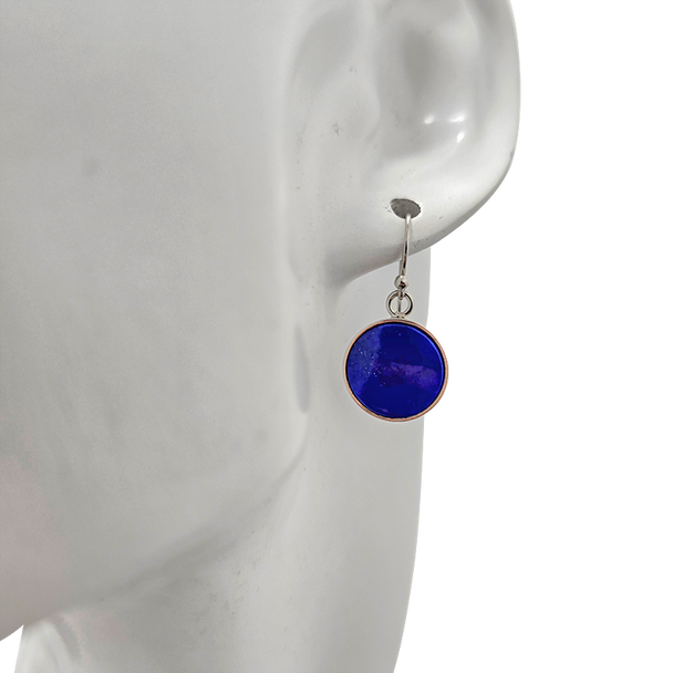 Lapis Sterling Silver Hook Earrings