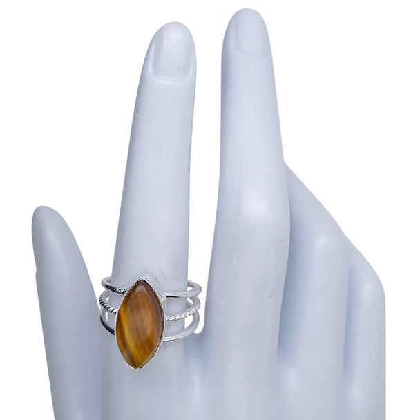 Tiger Eye Sterling Silver Ring