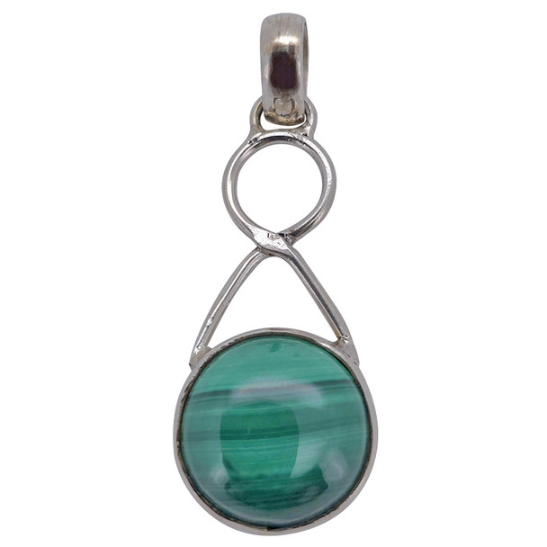 Malachite Sterling Silver Pendant