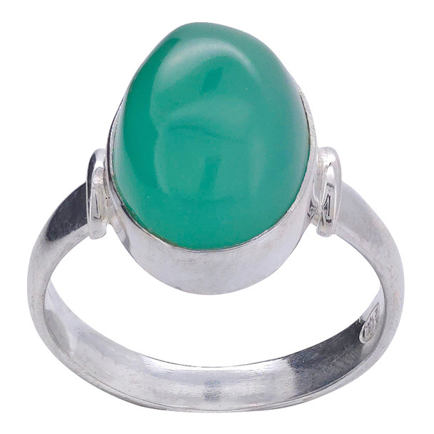 Green Onyx Sterling Silver Ring (2036)