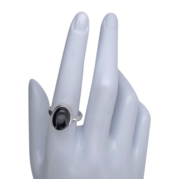 Black Onyx Sterling Silver Ring