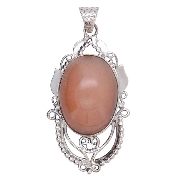 Sunstone Sterling Silver Pendant