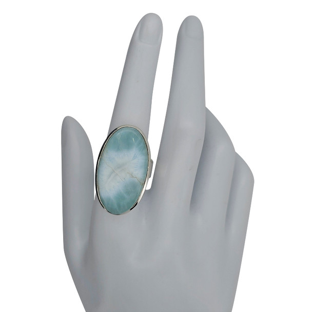 Larimar Sterling Silver Ring