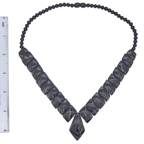 Cleopatra Style Cherry Amber Carved Beaded Necklace