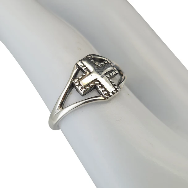 Sterling Silver Cross Ring