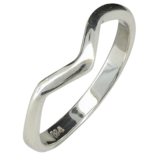 Sterling Silver Chevron Ring