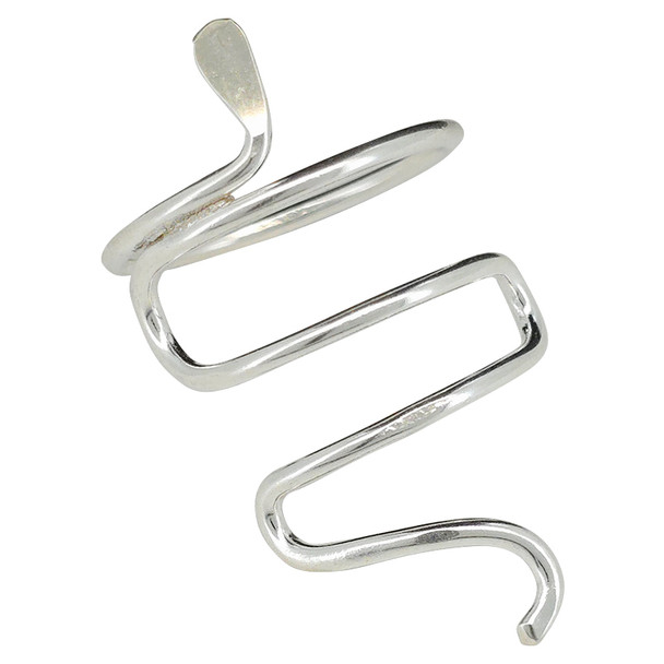 Minimalist Snake Sterling Silver Ring