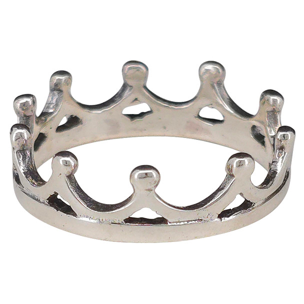 Crown Sterling Silver Ring