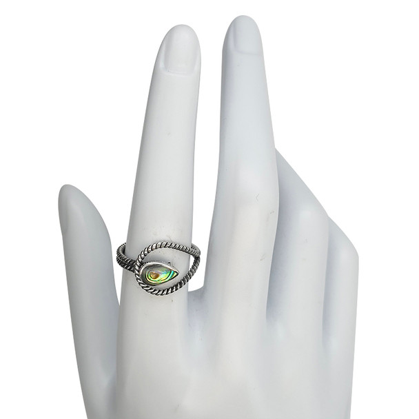 Abalone Shell Sterling Silver Ring