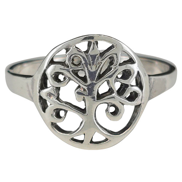 Tree of Life Sterling Silver Ring