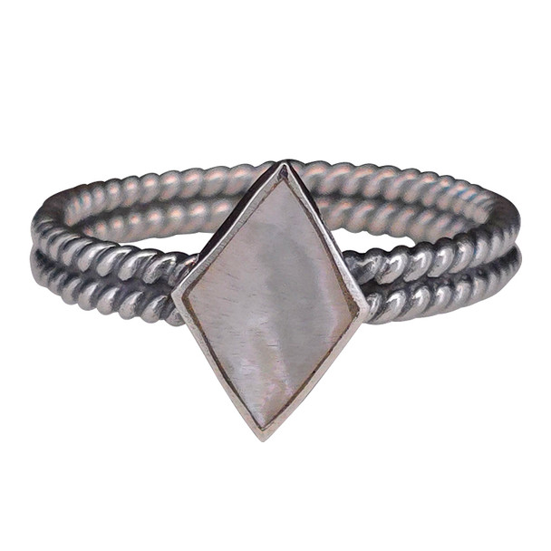 Mother of Pearl Sterling Silver Ring