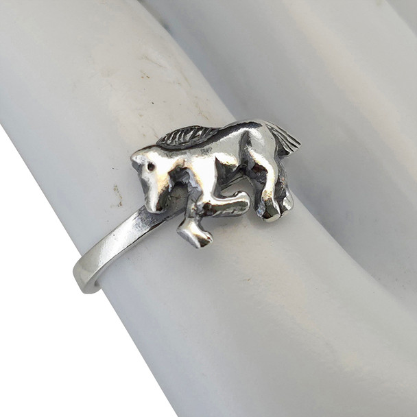 Running Horse Sterling Silver Ring5