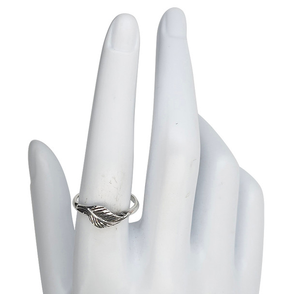 Sterling Silver Leaf Ring