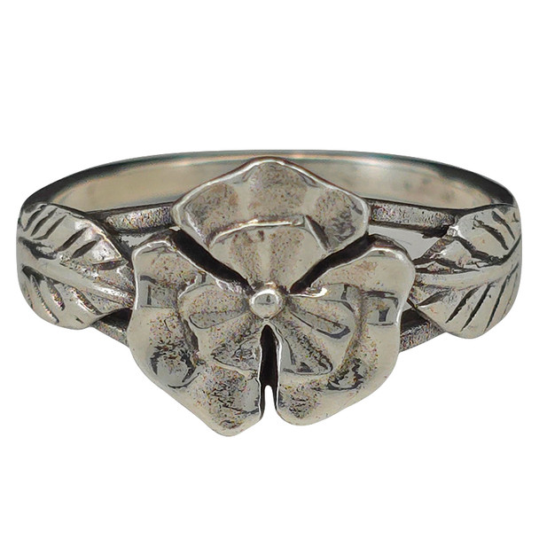 Sterling Silver Flower Ring