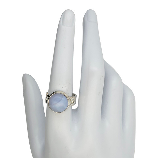 Blue Lace Agate Sterling Silver Ring