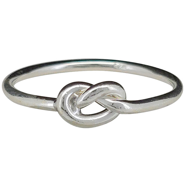 Simple Knot Sterling Silver Ring