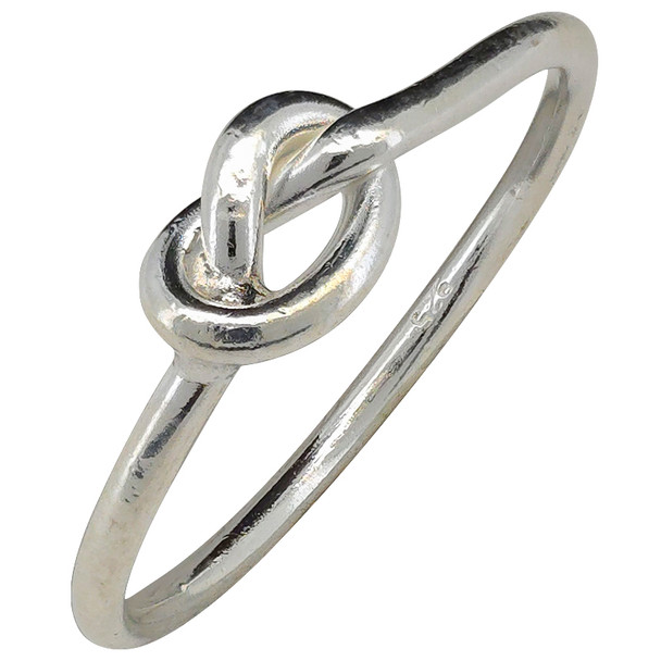 Simple Knot Sterling Silver Ring