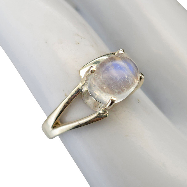 Moonstone Sterling Silver Asymmetrical Ring