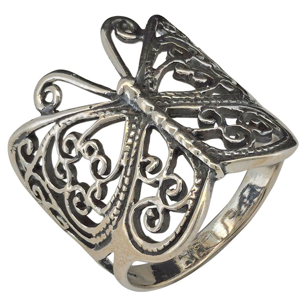 Sterling Silver Butterfly Ring