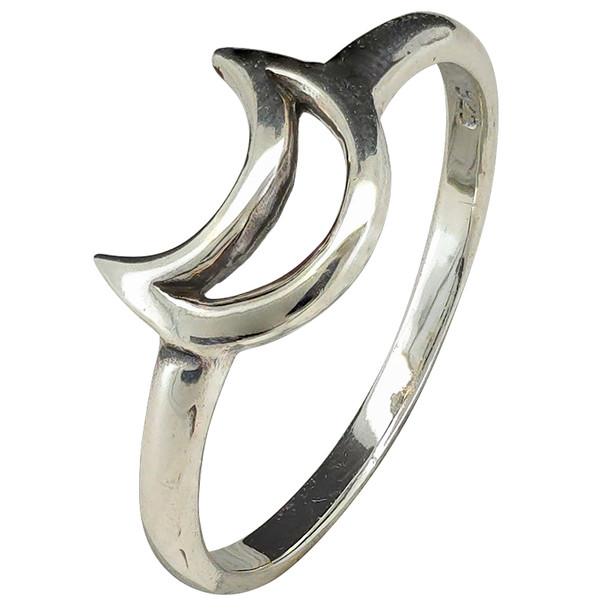 Moon Sterling Silver Ring