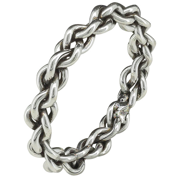Chain Rope Sterling Silver Ring
