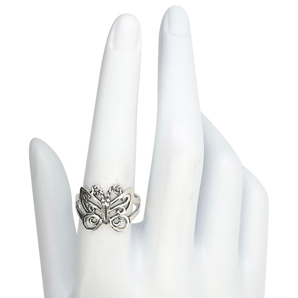 Butterfly Sterling Silver Ring