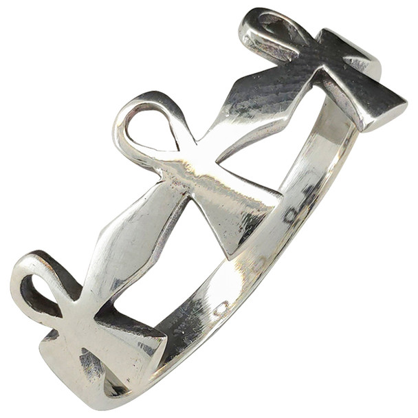 Ankh Sterling Silver Ring