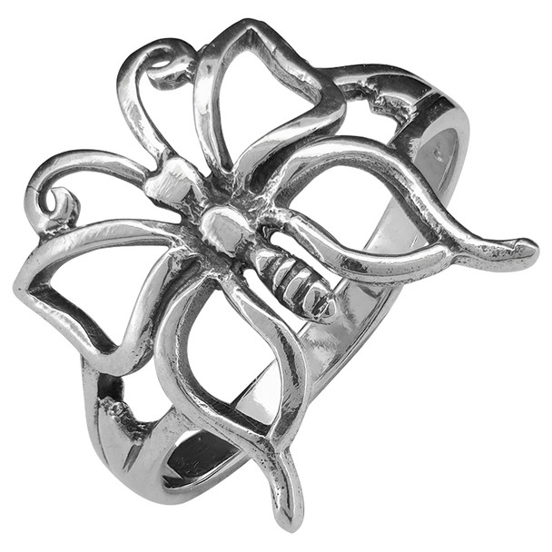 Butterfly Sterling Silver Ring