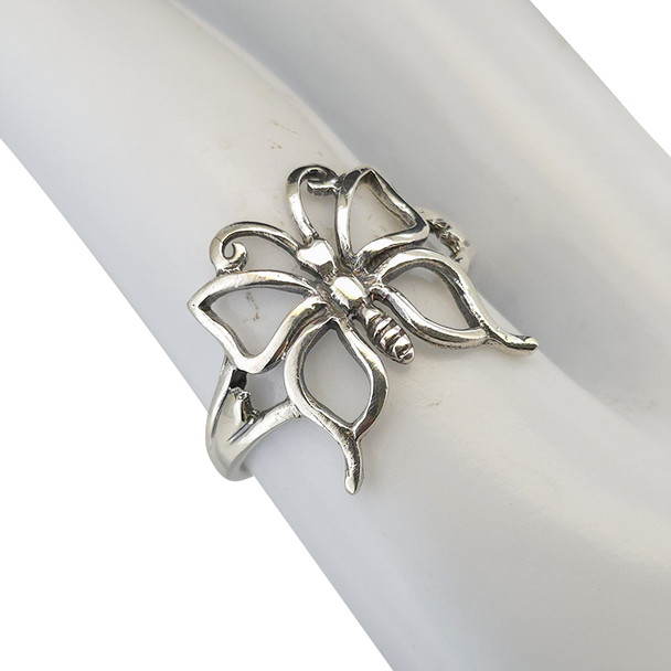 Butterfly Sterling Silver Ring