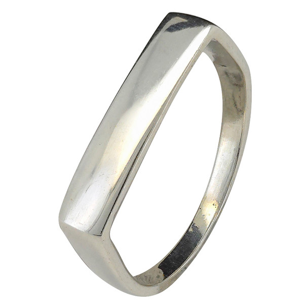 Sterling silver signet ring