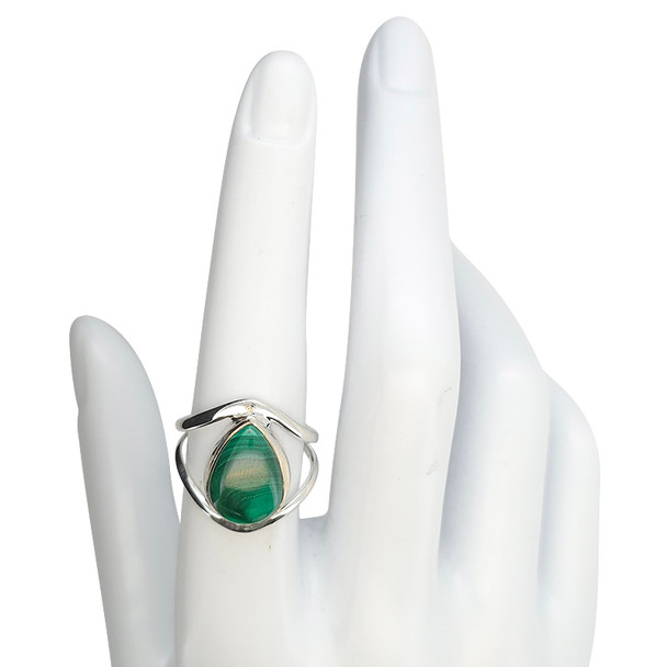 Malachite Sterling Silver Ring