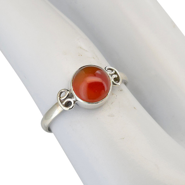 Red Onyx Sterling Silver Ring