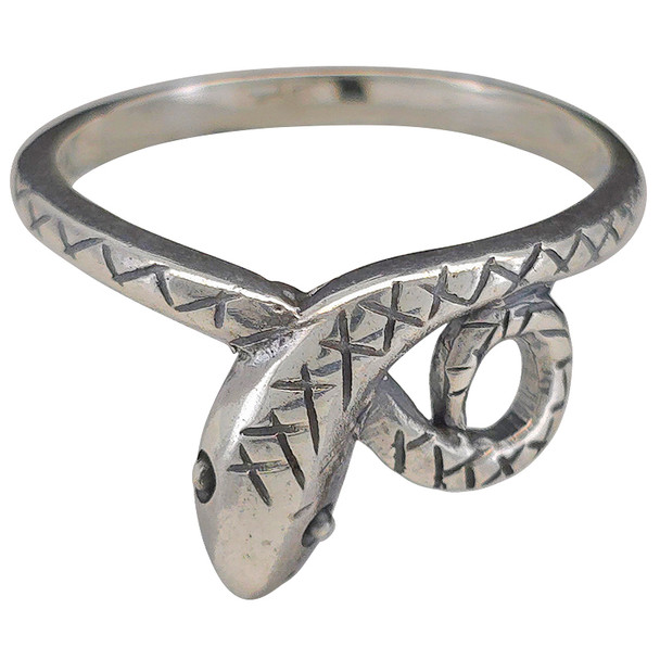 Sterling Silver Snake Ring
