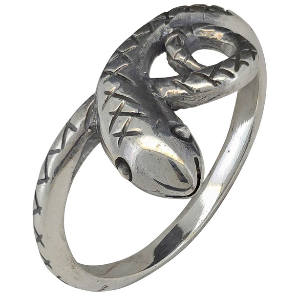 Sterling Silver Snake Ring