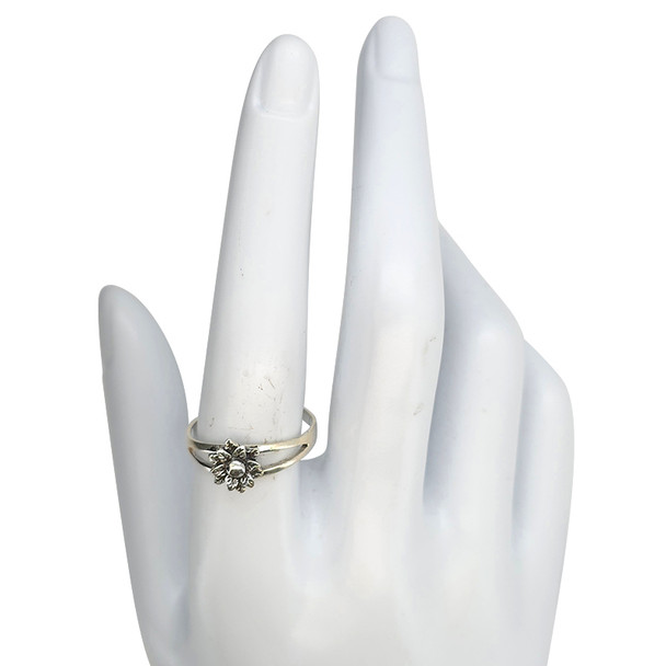 Flower Sterling Silver Ring