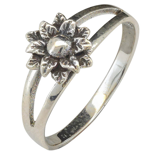 Flower Sterling Silver Ring