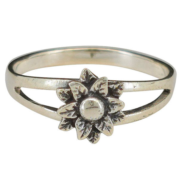 Flower Sterling Silver Ring