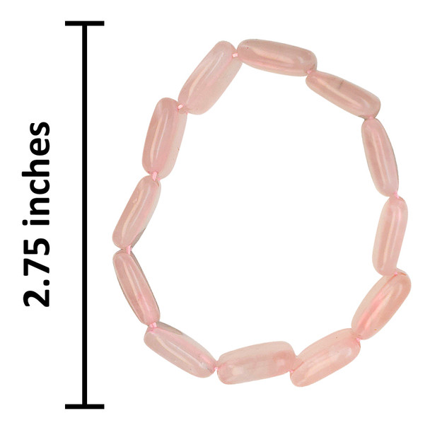 Rose Quartz Stretch Beaded Bracelet