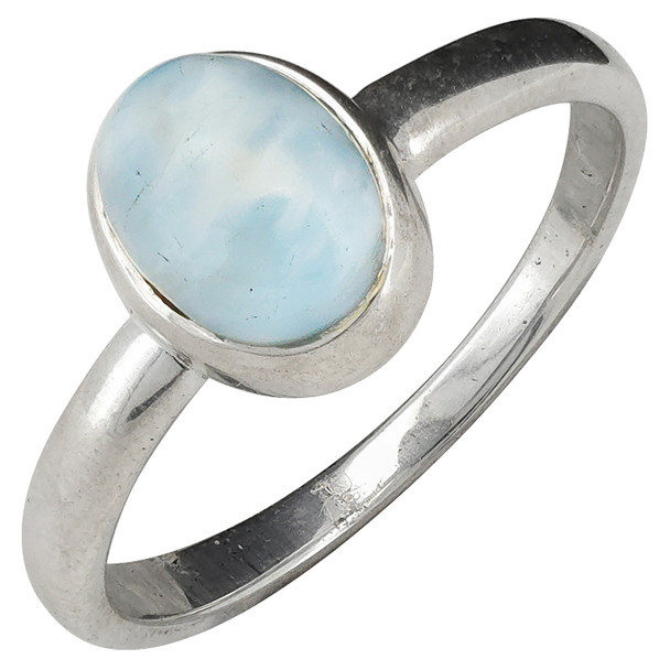 Larimar Sterling Silver Ring