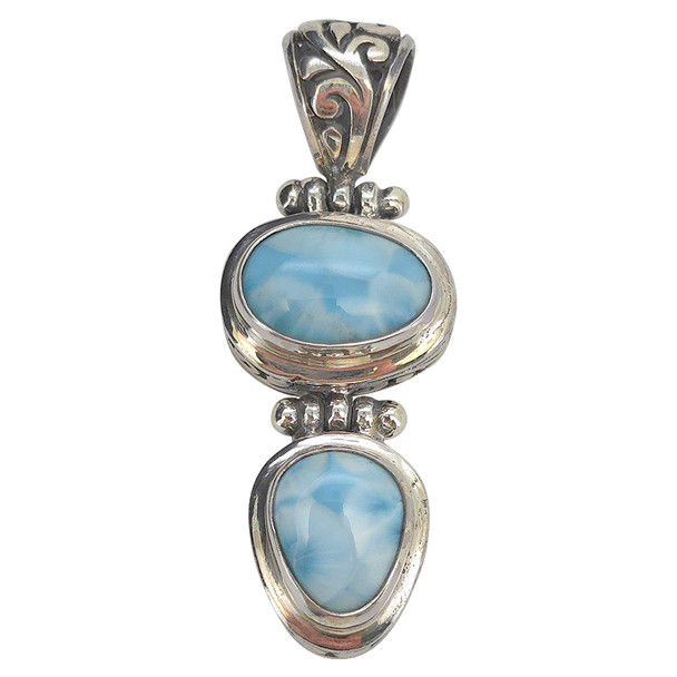Larimar Sterling Silver Pendant