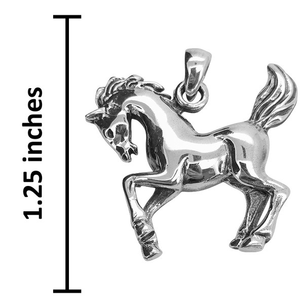 Sterling Silver Horse Pendant