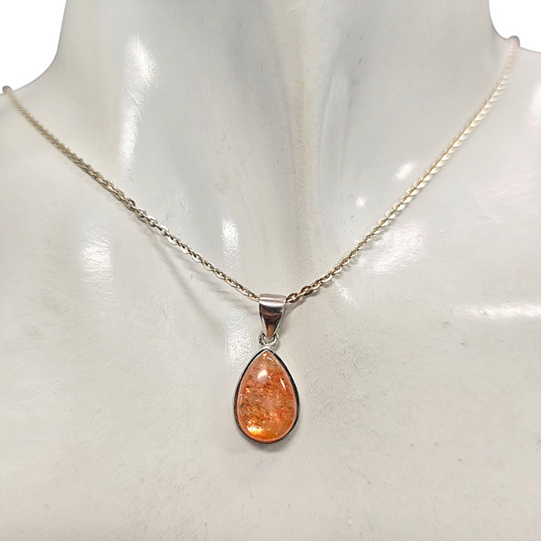 Sunstone Sterling Silver Mini Pendant