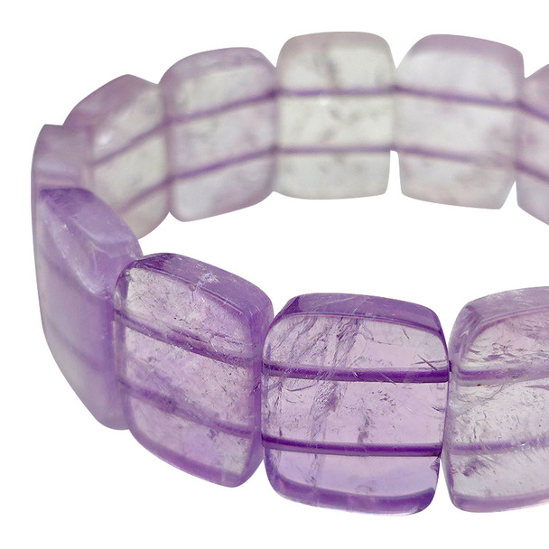 Amethyst Stretch Beaded Bracelet